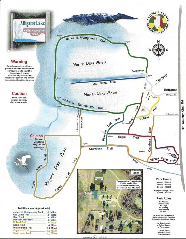 Alligator Lake Park Map