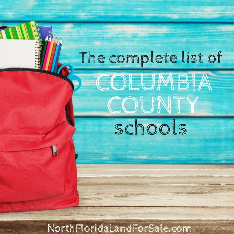 Complete List of Columbia County FL Schools